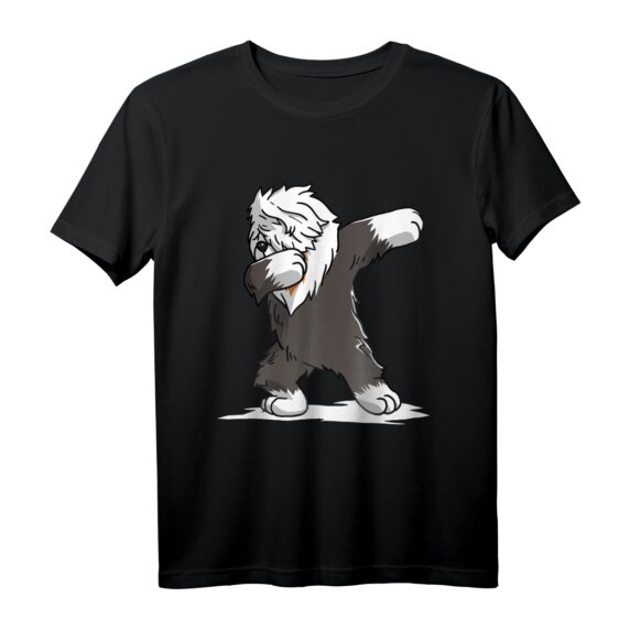 Dabbing Bobtail T-Shirt  Lustiges Hundegeschenk für Bobtail Liebhaber, Tierfreunde & Tänzer