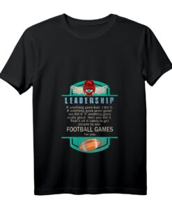 Damen American Football T-Shirt mit Leadership Spruch - Perfekt für Football-Fans, Coaches & Familie zum Sonntagsschauen