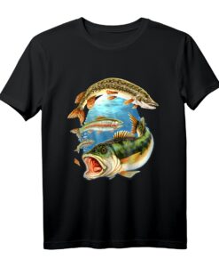 Das Geschenk für Angler - Guter Fang 3 Fische Angel T-Shirt für Geburtstag, Weihnachten & Vatertag  Perfektes Fischer Geschenk für Papa, Opa & Freunde