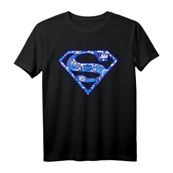 DC Superman-Logocollage T-Shirt - Offizielles Superhelden Merchandise für Fans von Batman, Wonder Woman & Superman, Perfekt als Geschenk