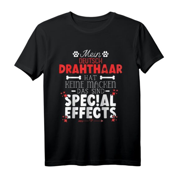 Deutsch Drahthaar hat keine Macken T-Shirt  Lustiges Hundebezogenes Geschenk für Hundeliebhaber, Geburtstag & Weihnachten