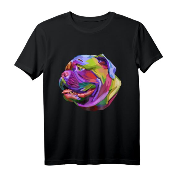 Englische Bulldogge Pop Art Porträt T-Shirt für Hundebesitzer  Perfektes Geschenk für Hundeliebhaber, Herrchen & Frauchen