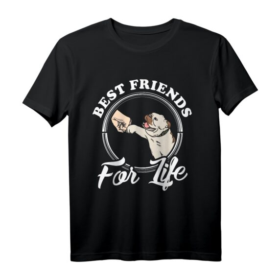Englische Bulldogge T-Shirt | Best Friends for Life - Perfektes Geschenk für Bulldoggen-Liebhaber