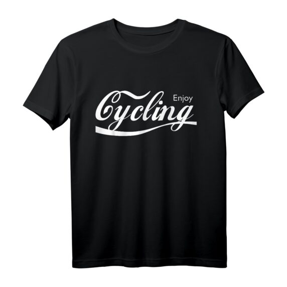 Enjoy Cycling T-Shirt  Lustiges Pop Art Fahrrad Design für Radfahrer, Biker & Tourenfahrer