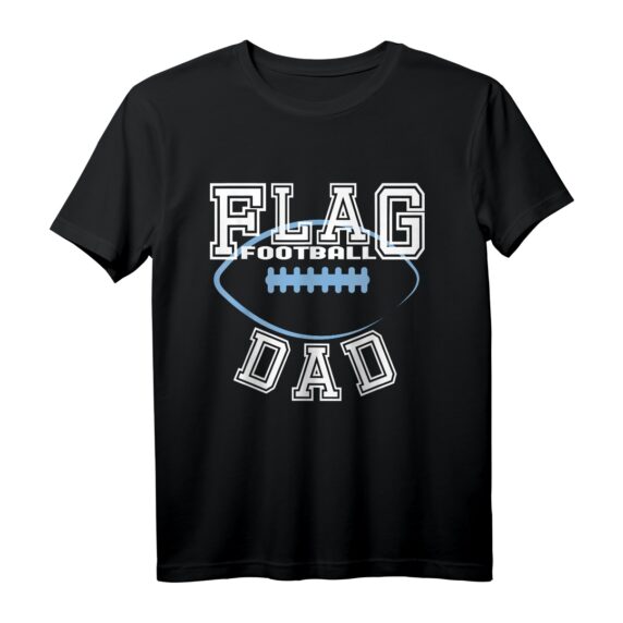 Flag Football Dad T-Shirt für Väter - Perfektes Outfit für Flag Football Spiele & Unterstützung der Kinder