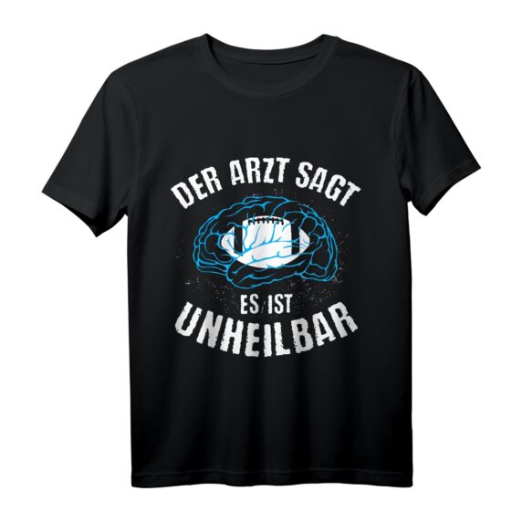 Football Arzt sagt unheilbar Fun Trikot für Footballspieler - Lustiges Football Geschenk für Fans & Spieler zum Geburtstag oder Weihnachten