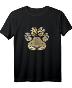 Gepard Pfote Gesicht Safari Leoparden Tierprints Geschenk T-Shirt  Wildtier Design für Tierliebhaber