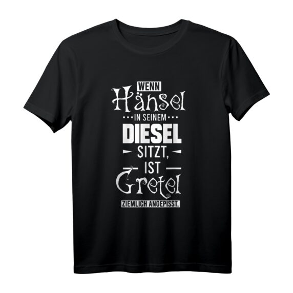 Hänsel fährt Diesel Fridays for Hubraum - Cooles T-Shirt für Autofans, Tuner & Motorsportliebhaber, Perfekt als Geschenk