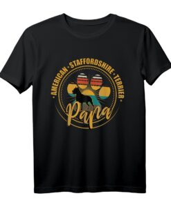 Herren American Staffordshire Terrier Papa Hundebesitzer Geschenk T-Shirt - Perfektes Geschenk für Hundeliebhaber & Spaziergänge