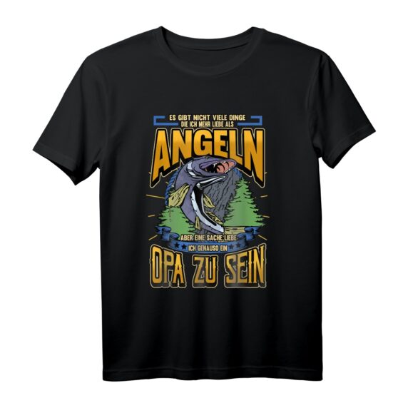 Herren Angeln Karpfen Opa Rentner Lustig Spruch Geschenk T-Shirt  Perfektes Angelgeschenk für Männer, Opas & Rentner