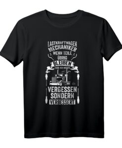 Herren Lastkraftwagen Mechaniker KFZ Nutzfahrzeug T-Shirt  Lustiges Geschenk für LKW Fahrer & KFZ Mechatroniker