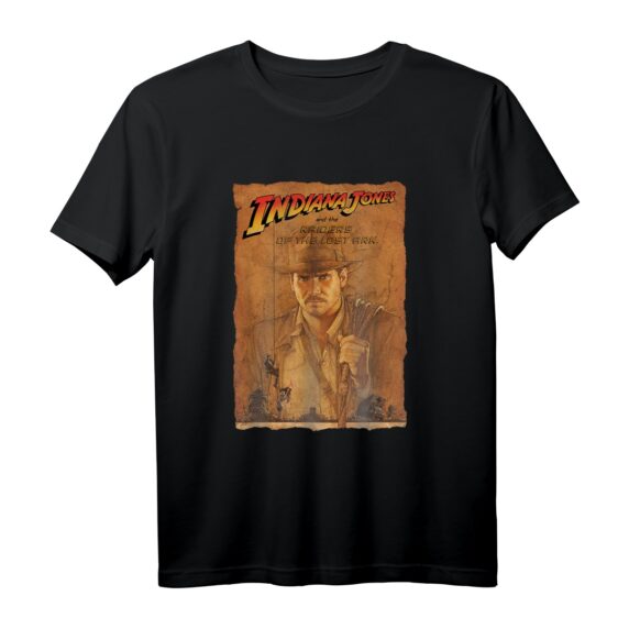 Indiana Jones Raiders of the Lost Ark Poster Art T-Shirt  Official Lucasfilm Merchandise für Kinder, Damen und Herren