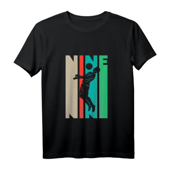 Kinder 9. Geburtstag Football T-Shirt - Lustiges Vintage Football Geschenk für Jungen, Lineman & Quarterback Fans