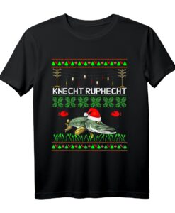 Knecht Ruphecht Hecht Angeln Fisch Angel Angler Herren T-Shirt  Lustiges Weihnachtsgeschenk für Hobbyangler & Fischer