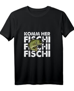 Komm Her Fischi Fischi Angeln Angler Petri Heil Geschenkidee  Lustiges Langarmshirt für Angler, Männer, Frauen & Kinder