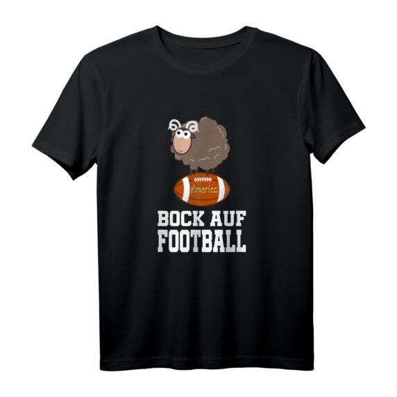 Lustiges American Football Fanshirt mit Football Ball - Perfektes Geschenk für Football Fans zum Geburtstag & Weihnachten