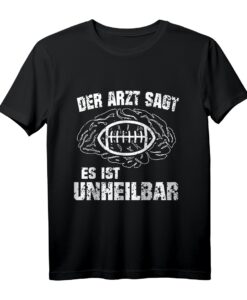 Lustiges American Football Geschenk für Football Spieler T-Shirt  Humorvolles Shirt für Quarterbacks, Trainer & Fans zu Geburtstag & Weihnachten