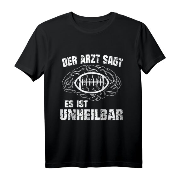 Lustiges American Football Geschenk für Football Spieler T-Shirt  Humorvolles Shirt für Quarterbacks, Trainer & Fans zu Geburtstag & Weihnachten