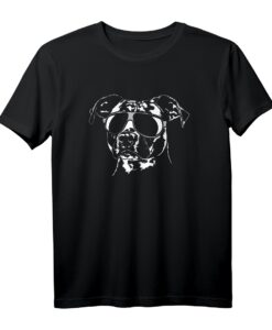 Lustiges American Staffordshire Terrier Hundet-Shirt mit Sonnenbrille - Cooles Geschenk für Hundeliebhaber und Züchter