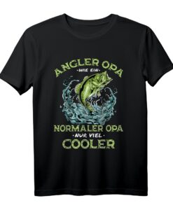 Lustiges Angel-Opa T-Shirt mit Spruch  Coole Angelsport-Outfits für den Großvater zum Geburtstag, Weihnachten & mehr