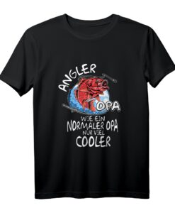 Lustiges Angler Opa T-Shirt - Perfektes Geschenk für Großvater und Vater zum Geburtstag oder Weihnachten mit humorvollem Spruch