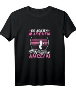 Lustiges Angler Shirt für Damen & Mädchen mit Fischmotiv  Perfektes Geschenk für Angler, Fischer & Angelvereinsmitglieder