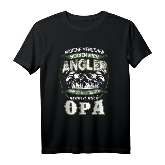 Lustiges Angler T-Shirt für Opa & Papa mit Spruch - Perfektes Geschenk zum Geburtstag & Vatertag für Angler und Fischliebhaber