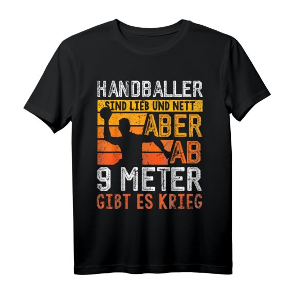 Lustiges Handball T-Shirt mit Spruch für Handballer, Fans & Trainer - Perfektes Geschenk für Handballfans und Spieler