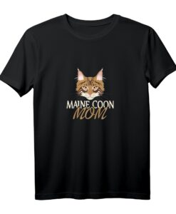 Maine Coon Mom T-Shirt für Katzenliebhaberinnen - Stolzes Frauchen Geschenk für Maine Coon Besitzerinnen