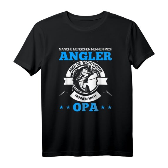 Manche Menschen nennen mich Angler andere Opa Angeln - Lustiges Angel T-Shirt Geschenk für Fischer & Angler, perfekt zu Weihnachten, Männertag & Geburtstag