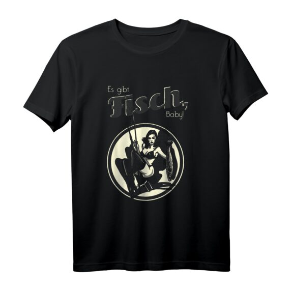 Männer-Geschenke für Angler: Es gibt Fisch T-Shirt  Lustiges Fischer T-Shirt für Papa, Opa & Freunde zum Angeln, Fischen & Bootsurlaub