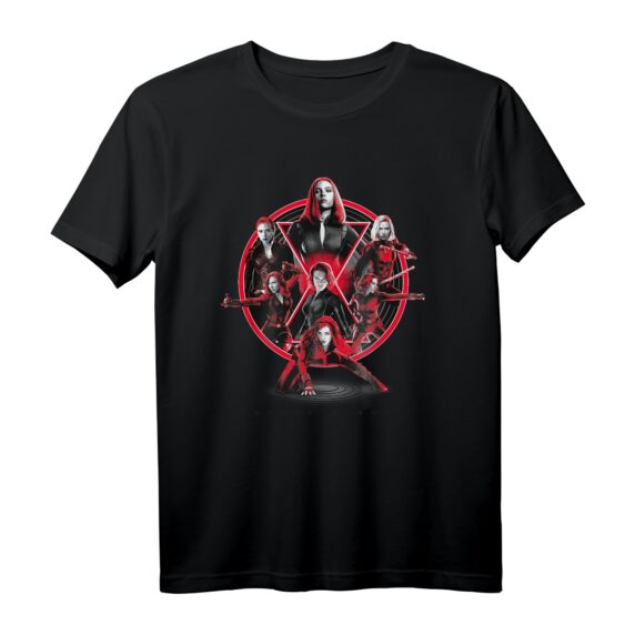 Marvel Avengers Black Widow Multiplied T-Shirt - Offizielles Marvel Merchandise für Frauen, Männer & Kinder
