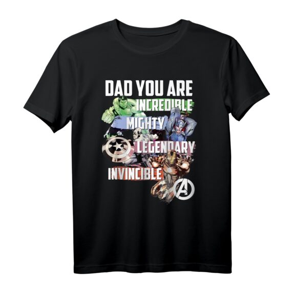 Marvel Avengers Papa T-Shirt - Offiziell Lizenzierte Marvel Fanbekleidung für Superhelden-Fans