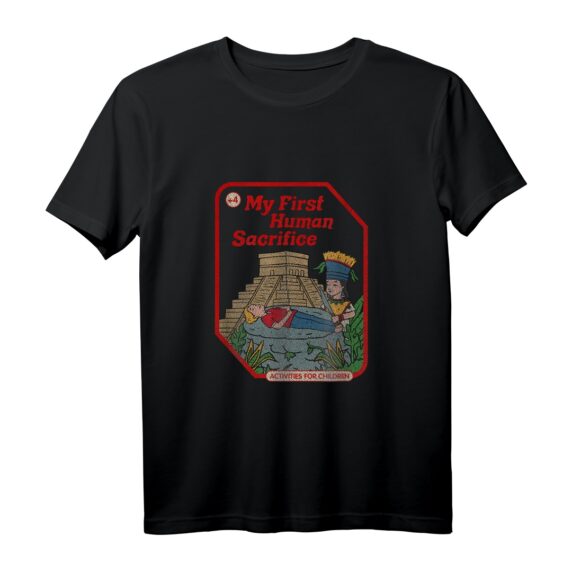 My First Human Sacrifice Occult Goth Vintage Childgame T-Shirt  Trendiges Gothic-Design im Retro-Look für Okkult-, Grunge- und Gothic-Fans