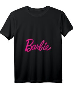 Offizielles Barbie Logo Damen T-Shirt mit V-Ausschnitt - Rosa, bequem & trendig, in verschiedenen Farben und Größen