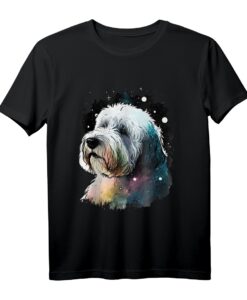 Outer Space Old English Sheepdog T-Shirt  Galaxy Astronaut Bobtail für Sheepdog-Fans, Weltraum-Design & Tierliebhaber