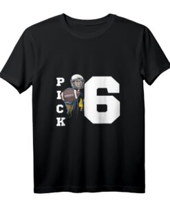 Pick Six | Interception American Football T-Shirt  Perfektes Geschenk für Football Fans & Spieler