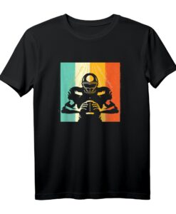 Retro American Football Spieler Geschenk - Vintage T-Shirt für Fans, Trainer & Spieler