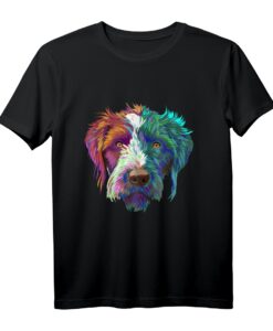 Splash Hund Deutsch Drahthaar T-Shirt - Buntes Jagdhund Design, perfektes Geschenk für Hundebesitzer und Hundeliebhaber