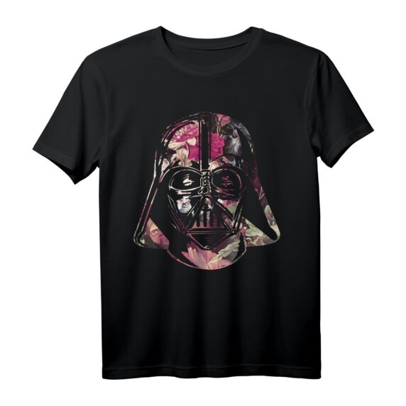 Star Wars Darth Vader Helm Floral Fill T-Shirt - Offiziell lizenziertes Star Wars Fan-Shirt für Sammler und Fans