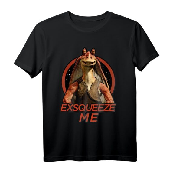 Star Wars Jar Jar Binks Exsqueeze Me Portrait T-Shirt - Officially Licensed Star Wars Merchandise