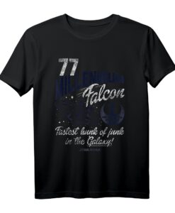 Star Wars Millennium Falcon Fly Vintage T-Shirt - Offiziell Lizenzierte Star Wars Kleidung