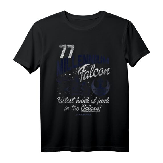 Star Wars Millennium Falcon Fly Vintage T-Shirt - Offiziell Lizenzierte Star Wars Kleidung