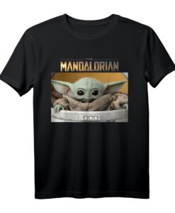 Star Wars The Mandalorian The Child Portrait Logo T-Shirt - Offiziell lizenziertes Star Wars Merchandise für Fans