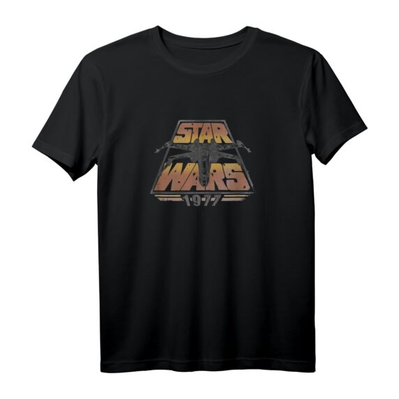 Star Wars X-Wing 1977 Vintage Retro T-Shirt - Offiziell Lizenzierte Star Wars Kleidung für Fans & Sammler