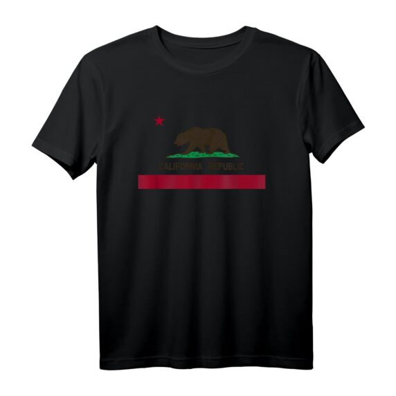 STATE OF CALIFORNIA FLAG T-Shirt  Perfektes Geschenk für Sommer, Strand & Outdoor-Aktivitäten, ideal zum Geburtstag, Graduation, Father's Day & Feiertagen