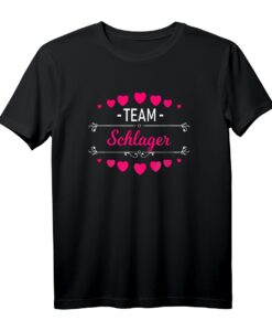 Team Schlager mit Herzen Party Schlager feiern T-Shirt  Perfekt für Schlagerfans, Live-Konzerte & Partys