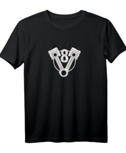 V8-Motor-Design für Achtzylinder-Autofans T-Shirt - Perfekt für V8-Fans, Autoenthusiasten & Motorsport-Liebhaber