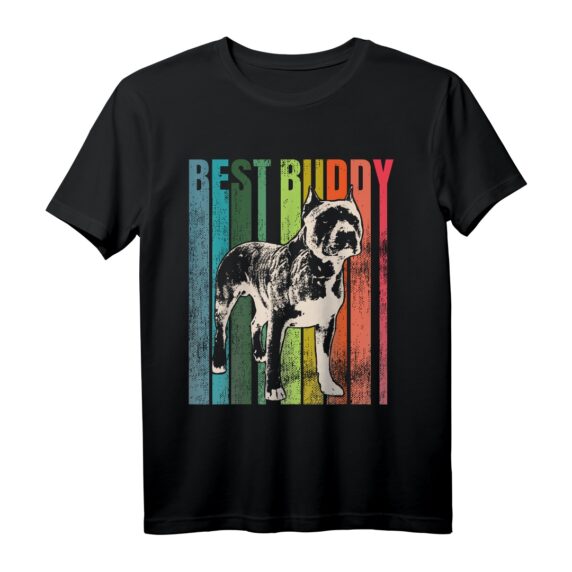 Vintage American Staffordshire Terrier T-Shirt  Geschenkidee für Geburtstage & Weihnachten für Hundeliebhaber, Familie & Tierfans