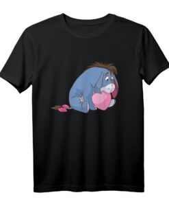 Winnie The Pooh Eeyore Heart Mouth T-Shirt  Lizenzprodukt zum 40. Geburtstag für Disney Fans